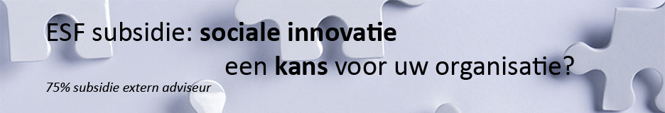 ESF Actie E: Sociale innovatie, vitale bedrijven